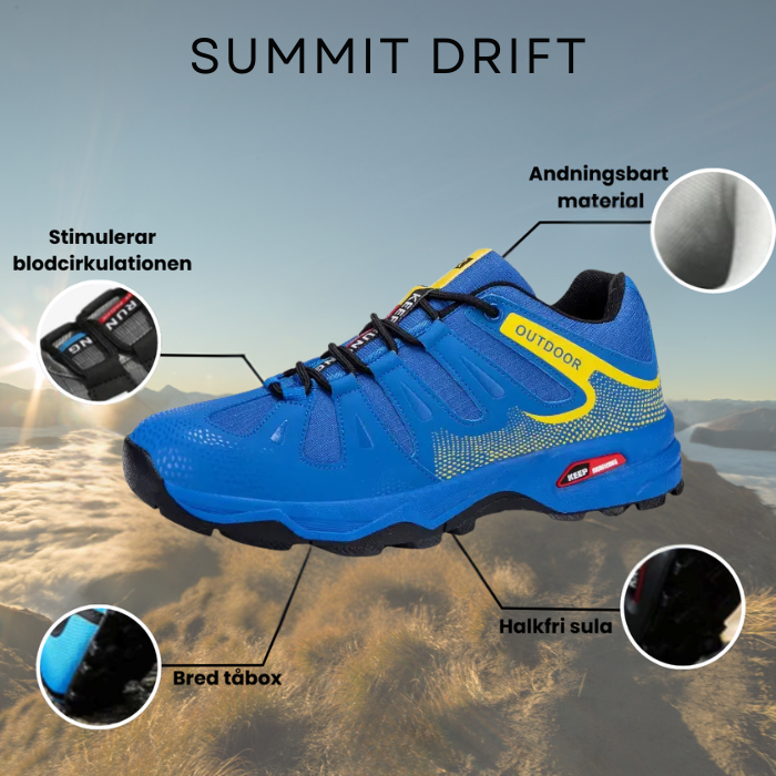 Summit Trail - Herrskor för Utomhusbruk | Inklusive GRATIS Ortopedisk Sula