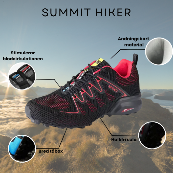 Summit Hiker - Herrskor för Utomhusbruk | Inklusive GRATIS Ortopedisk Sula